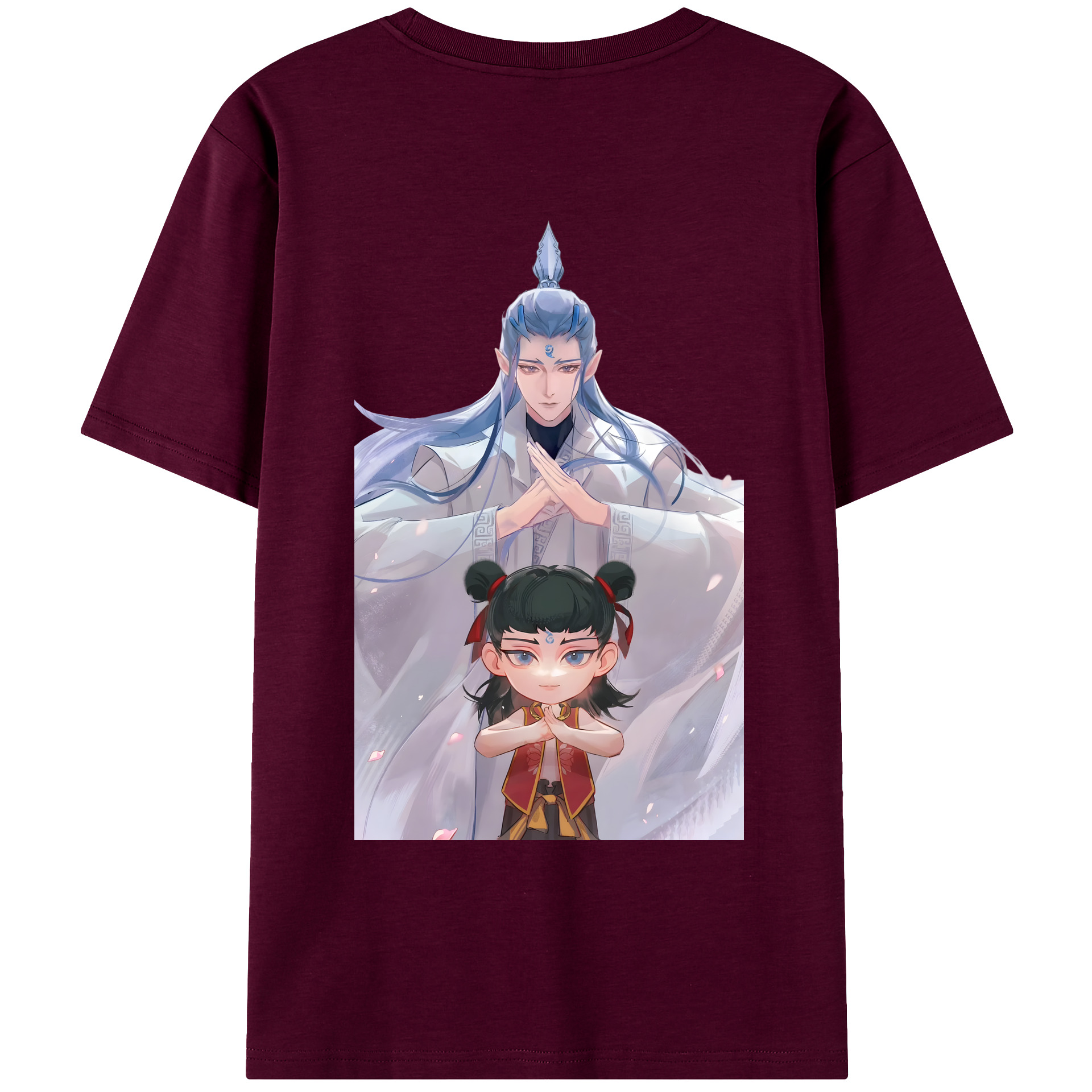 （画像用） Ne Zha 2 ナタ 魔童の大暴れ レディース半袖Tシャツ(バックプリント)